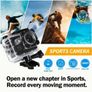OURLIFE 1080P HD Action Camera with LCD Screen & Wide-Angle Lens - Outdoor Sports & Diving Image 5