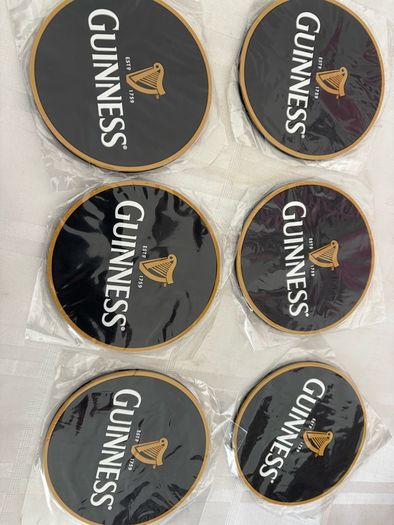 guinness rubber coasters