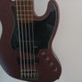 Squier Contemporary Active Jazz Bass V HH - Burgundy Satin- Sweetwater Exclusive Image 2