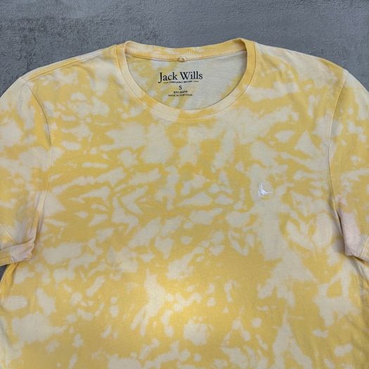 Yellow tie dye jack wills tshirt