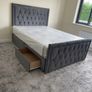 Hilton Divan Double & King Size Bed Frame With Drawers Image 6