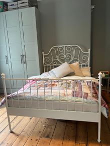 Double bed - metal ikea