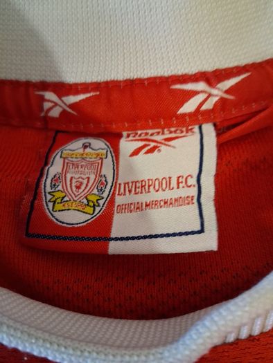 Liverpool Jersey. Official Reebok Home Jersey From Season 1998/2000. Authentic Original From 1998. Not A Modern Day Remake.