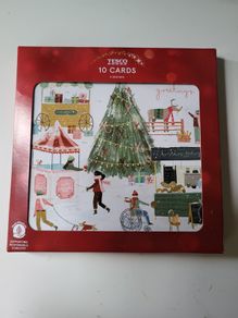 10 Christmas card (2 patterns) NEW