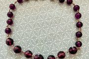 1920s Amethyst Glass Necklace