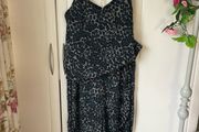 wide leg trousers &amp; top 2 piece rue de femme small 10/12