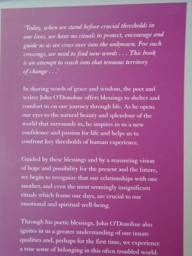 Benedictus,A book of blessings, John O Donoghue, Hardback book,