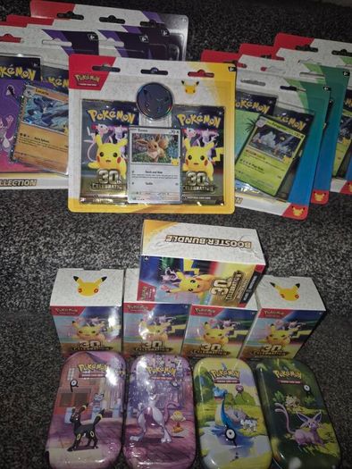 Sealed Pokemon 30th Anniversary Products