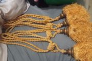 Curtain tie backs two sets