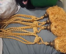 Curtain tie backs two sets