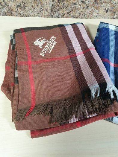 Burberry scarf scarves blue brown tartan check