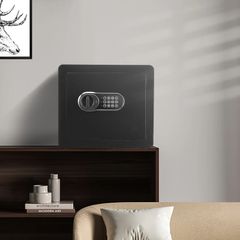 Safe, 33.9 L Home Safe, Steel Security Safe with Digital Keypad and 2 Keys, Cabinet Safe with Fire-proof Bag, Protect Cash, Gold, Jewelry, Documents for Home, Hotel, 40.1 x 30.0 x 35.1 cm