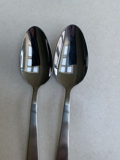 vintage pair of  Maria Tiscfein serving spoons