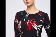 Designer Emme by Marella - Black Floral Dress - UK 8 - BNWT RRP 139