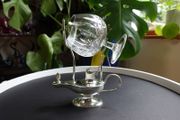 Vintage silver plated brandy glass warmer - oil lamp