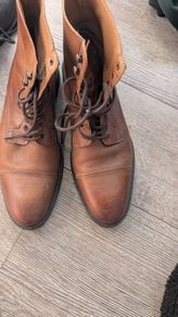 Schuh mens leather boots brown