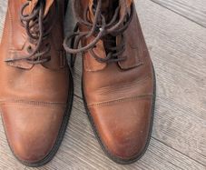 Schuh mens leather boots brown