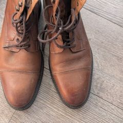 Schuh mens leather boots brown