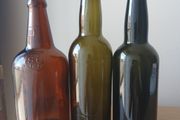 Lot of 3 vintage Guinness bottles