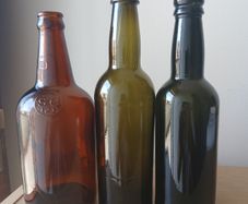 Lot of 3 vintage Guinness bottles