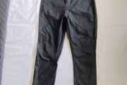 Dunnes Stores Black Coated Leather-Look Skinny Jeans
