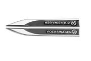 Car Styling Metal Alloy Badge Car Body Side Wing Fender Decoration Stickers For Volkswagen VW Tiguan Sagitar GTI GTD R Golf Beetle