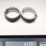 Cubic Zirconia Pave Sterling Silver Stud Earrings Image 9