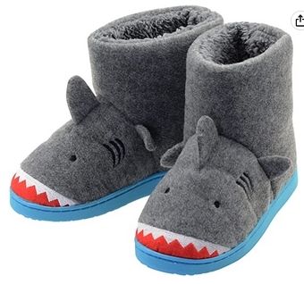 Lulex Childrens Slippers Grey Shark Size junior 6