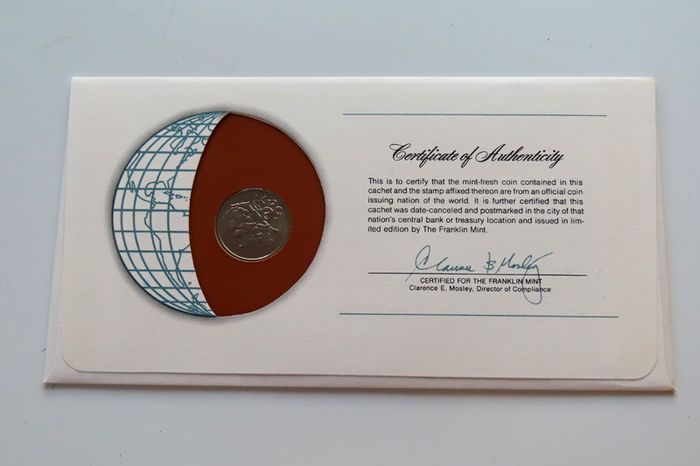 Seychelles 1977 Vintage Coin Stamp cover BUNC Orchid Flowers