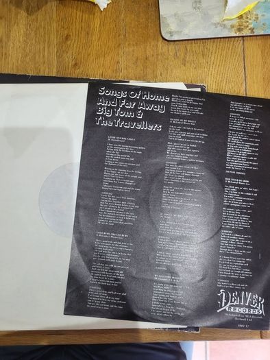 Big Tom and The Travellers Songs of Home and Far Away LP DNV 12