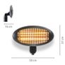 Radiant Patio Heater IRS  2000 e 2000w Image 6