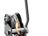 Hand Winch, 800 lbs Pulling Capacity, Boat Trailer Winch Heavy Duty Rope Crank with 33 ft Steel Wire Cable and Two-Way Ratchet, Manual Operated Hand Crank Winch for Trailer, Boat or ATV Towing