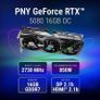 Pny Geforce Rtx 5080 16gb Oc Triple Fan Graphics Card Dlss 4 Brand New Sealed Image 3