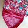 Red floral toiletry bag Image 5