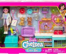 New: Barbie Chelsea Pet Vet Playset