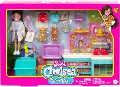 New: Barbie Chelsea Pet Vet Playset