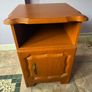 Vintage Bedside Locker Cabinet Teak Effect Image 7