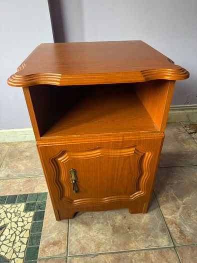 Vintage Bedside Locker Cabinet Teak Effect