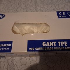 New. Clear disposable gloves (200 pack)