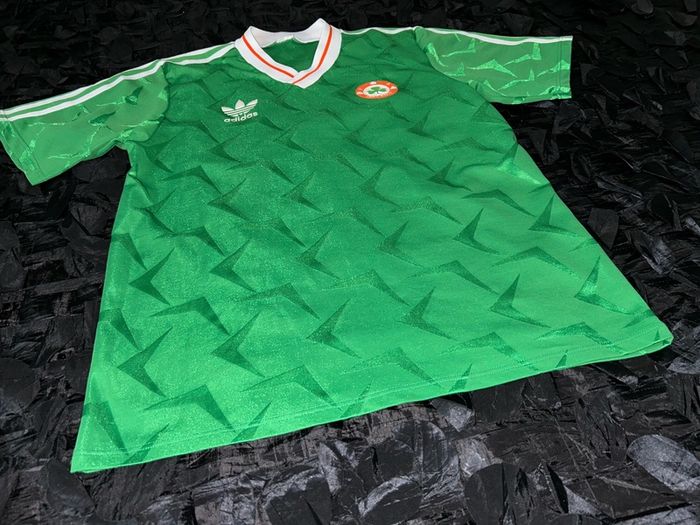 REPUBLIC OF IRELAND adidas home football jersey shirt 1990 - 1992 original NO SPONSOR World Cup Italia 90