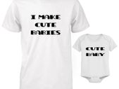 Funny Cute Daddy and Baby Matching T-Shirt and Bodysuit Set - Cute Baby