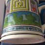 A Large Whittard of Chelsea  Tankard Mug " A Short Back and Sides - A Quick Trim" and a blue polka dot tea cup and matching saucer Image 5