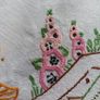 vintage embroidered table covering Image 2