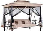 3 Seater Swing Chair Hammock Gazebo Lounger