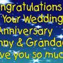 Wedding Anniversary Party Banner Personalised to your needs - just ask? Image 6