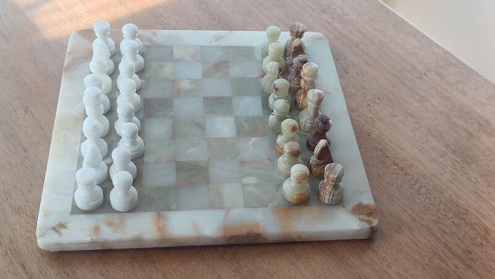 Vintage Marble/Onyx Chess Set - Excellent Condition