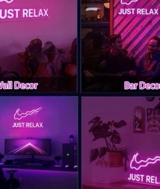 SALE Just Relax Neon Sign,Neon Light Sign Powered by USB with Switch