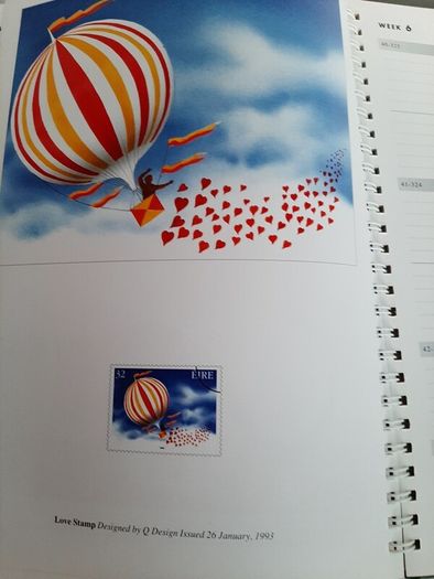 Vintage An Post stamp diary 1995