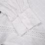 Part Two White Eyelet Embroidered Lace Detail Long Sleeve Blouse 8UK/36EU Image 3
