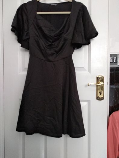Ruffle sleeve dress